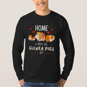 T-shirt Accueil C'Est Là Que Mes Cochons De Guinée Sont Mi