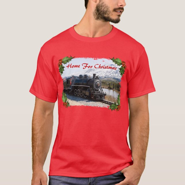 T-shirt Accueil dans le train de la chemise pour hommes de (Devant)