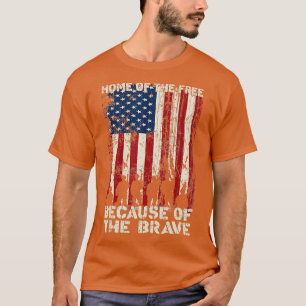T-shirt Accueil De La Libération À Cause De La Brave Trous