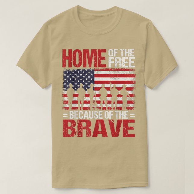 T-shirt Accueil De La Liberté À Cause Du Brave Vétérinaire (Design devant)