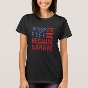 T-shirt Accueil De La Liberté À Cause Du Courageux