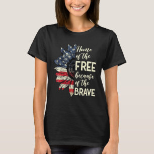 T-shirt Accueil De La Liberté À Cause Du Courageux Patriot
