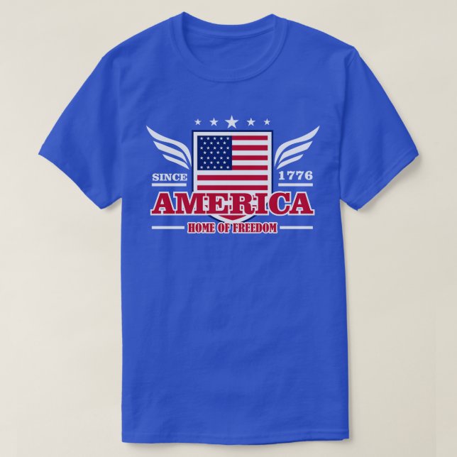 T-SHIRT ACCUEIL DE L'AMÉRIQUE DE LA LIBERTÉ (Design devant)