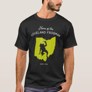 T-shirt Accueil Du Loveland Frogman Ohio Usa 1