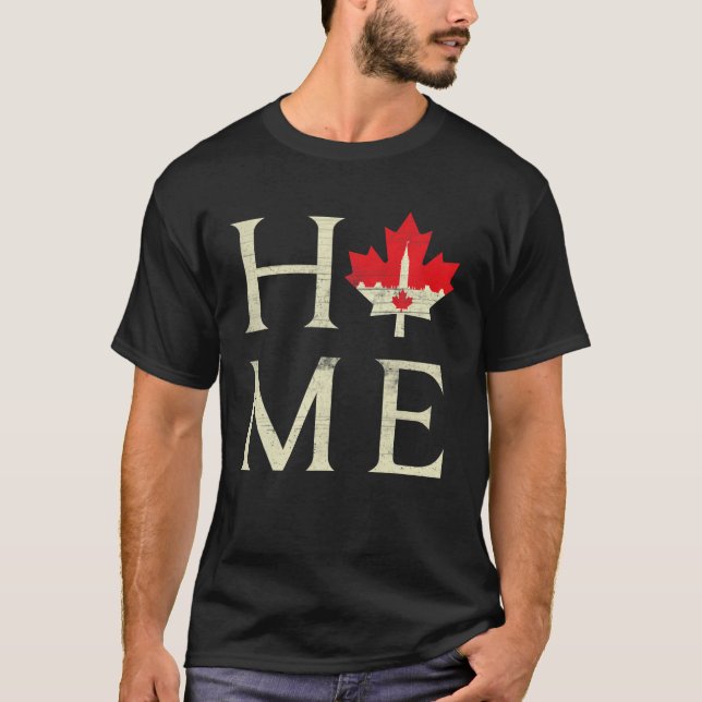 T-shirt Accueil du Parlement Fête du Canada Fière de l'éra (Devant)