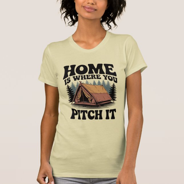 T-shirt Accueil est l'endroit où vous le placez dans la fo (Devant)
