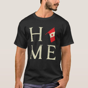 T-shirt Accueil Fête du Canada Fière de l'érable Drapeau c