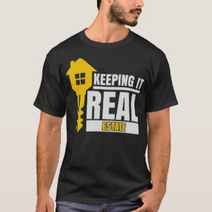 T-shirt Accueil Key Immobilier Agent Realtor Garder ça Rée