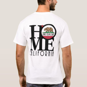T-shirt ACCUEIL Lake Elsinore (en arrière-plan)