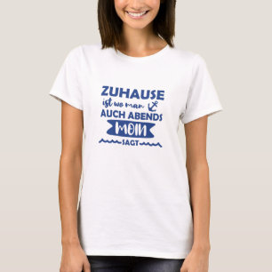 T-shirt Accueil Moin Allemagne du Nord Ancre Mer du Nord M