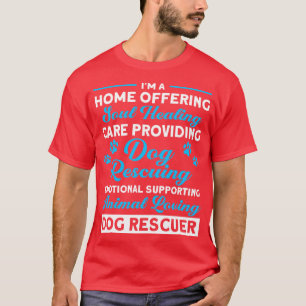 T-shirt Accueil Offrir Animal Loving Chien sauveteur Secou
