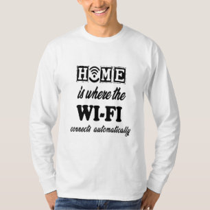 T-shirt Accueil où le Wi-Fi se connecte automatiquement