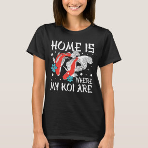 T-shirt Accueil Où Sont Mes Koi - Japonais Koi Poisson Car