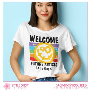 T-shirt Accueil personnalisé Artistes futurs Enseignant du