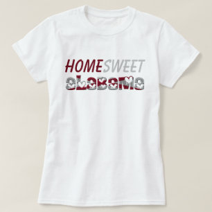 T-shirt Accueil Sweet Alabama mignonne State Flag Hearts