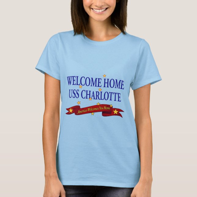 T-shirt Accueil USS Charlotte (Devant)