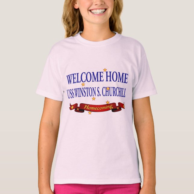 T-shirt Accueil USS Winston S. Churchill (Devant)