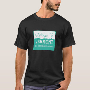 T-shirt Accueil vers le Vermont - Etats-Unis