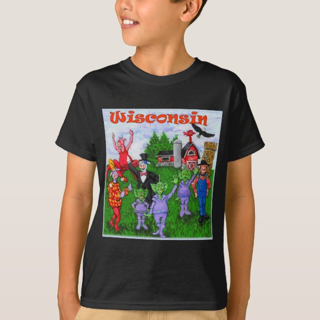 T-shirt Accueil vers le Wisconsin (Devant)