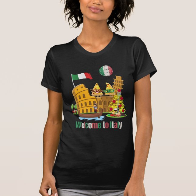 T-shirt Accueil vers l'Italie (Devant)