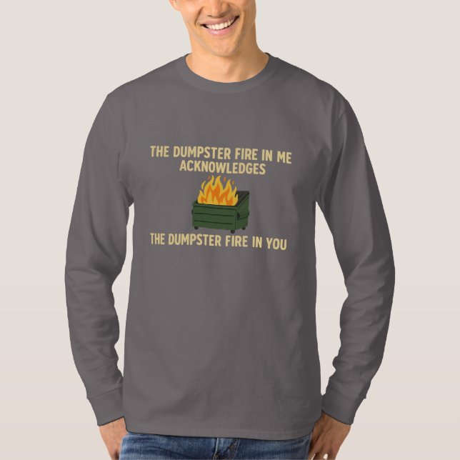 T-shirt Accusé de réception du pompier à ordures (Devant)