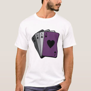 T-shirt Ace De Pique Drapeau Sexuel Jouer Des Cartes Cadea