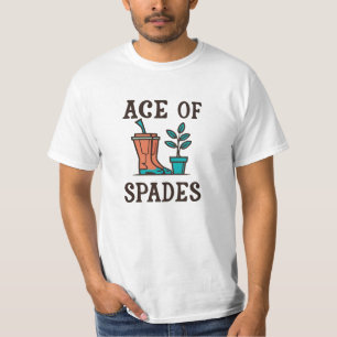 T-shirt Ace de Pique drôle jardinage nature plante pun
