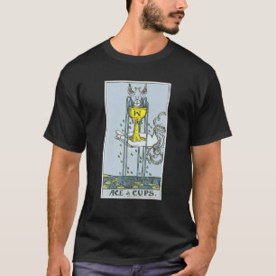 T-shirt Ace De Tasses Carte Tarot Occulte Croyances Divina