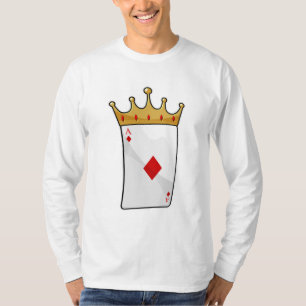 T-shirt Ace diamant avec Couronne