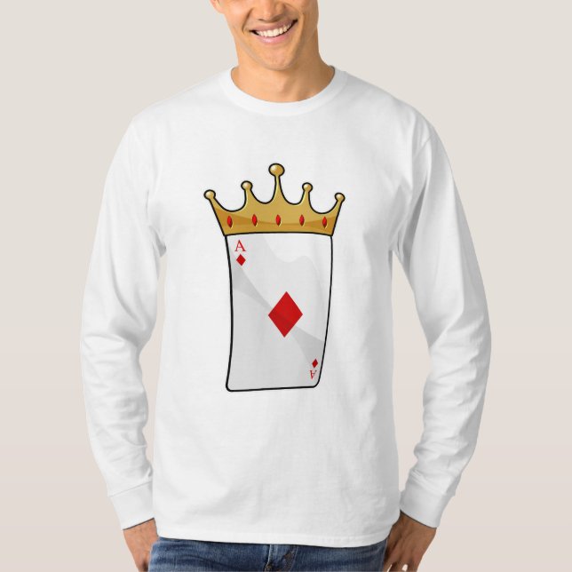T-shirt Ace diamant avec Couronne (Devant)