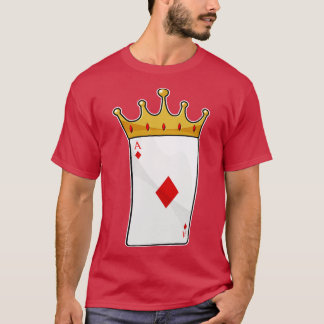 T-shirt Ace diamant avec Couronne