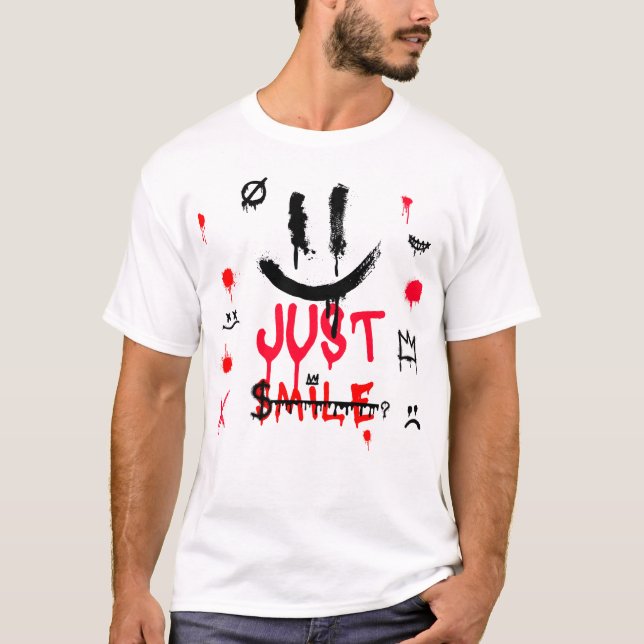 T-shirt ACEDRIP - Just Smile Design personnalisé (Devant)