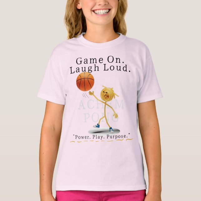 T-shirt Achempong Game On. Rire Loud. Coller (Devant)