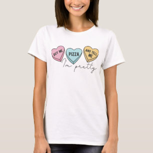 T-shirt Achetez-moi Pizza et dites-moi que je suis jolie