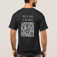 Achetez-Moi Un Code Boba QR Sur Le Dos Drôle Boiss