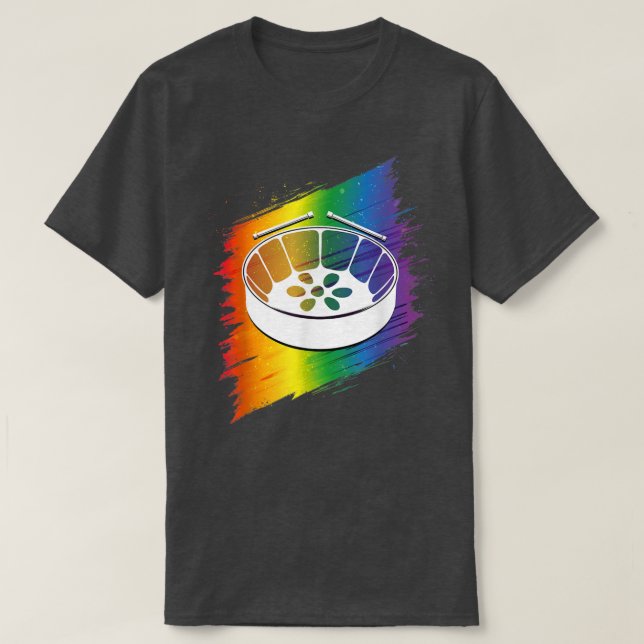 T-shirt Acier bande batterie amour musique & carnaval - ar (Design devant)