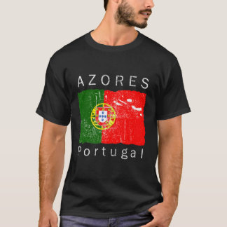 T-shirt Açores Îles Portugais Drapeau I Love Portugal