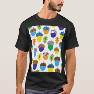 T-shirt Acorn Automne : Motif Vintage.