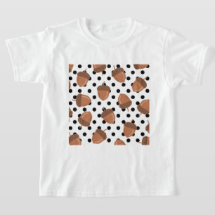 T-shirt Acorn Black Dots Automne Y2K Motif