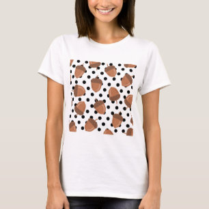 T-shirt Acorn Black Dots Automne Y2K Motif