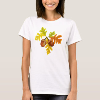 T-shirt Acorns et Feuille