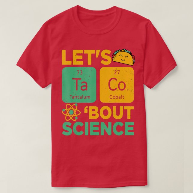 T-shirt Acos Bout Science Cinco De Mayo Enseignant amusant (Design devant)