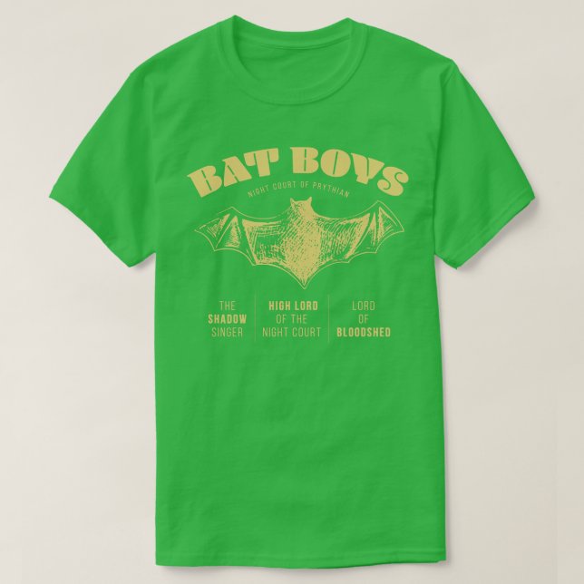T-shirt Acotar Bat Boys Rhyand Azriel Cassian (Design devant)
