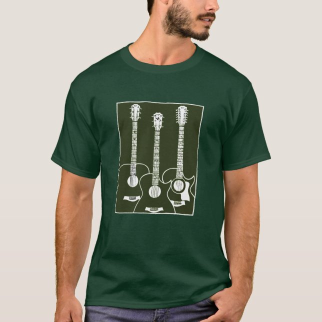 T-shirt acoustic guitars (Devant)