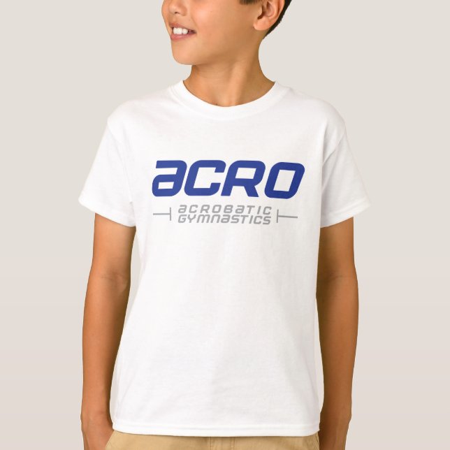 T-shirt acrobatique sportif de gymnastique (Devant)