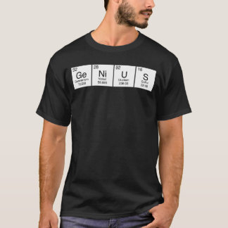 T-shirt Acronyme de table périodique GeNiUS