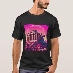T-shirt Acropole Grèce Athènes Mythologie Ruines Moderne G