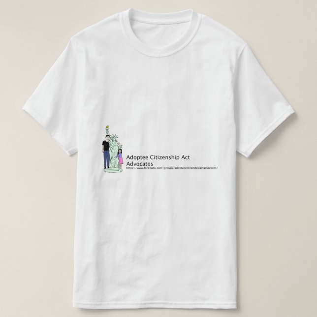 T-shirt Actes de citoyenneté d'adopté (Design devant)