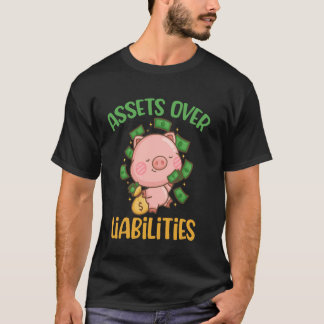T-shirt Actif supérieur au passif Drôle de comptable CPA C
