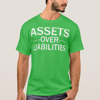 T-shirt Actif sur passif Comptabilité amusante